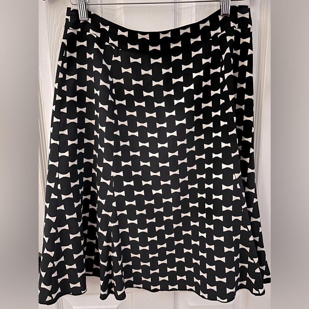 KATE SPADE SILK BOWTIE A-LINE SKIRT SIZE 8
